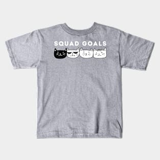 Squad Goals - Cats Kids T-Shirt